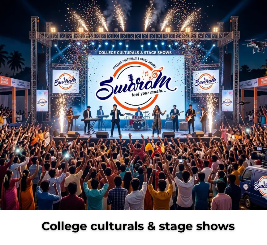 College culturals stage show live orchestra