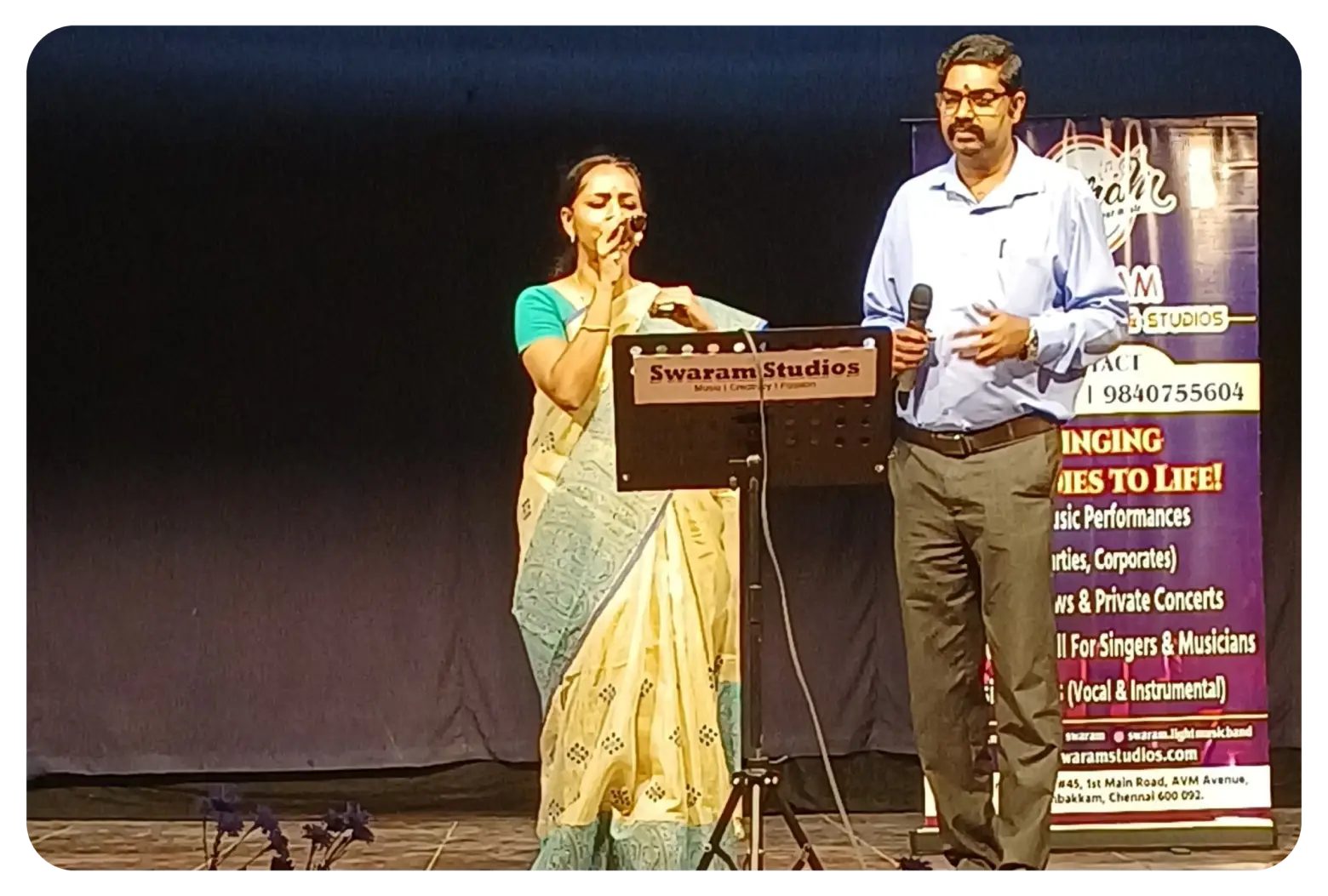 Female singer live stage Chennai