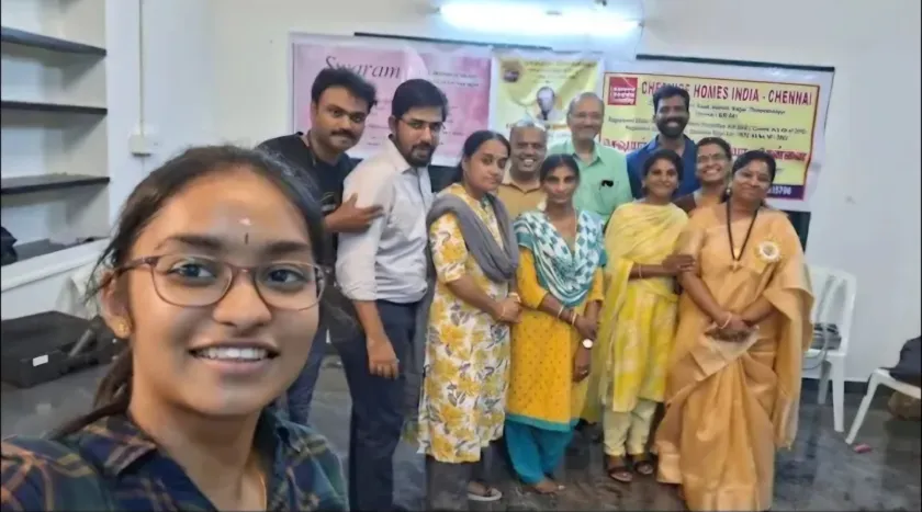 Group selfie at community music function