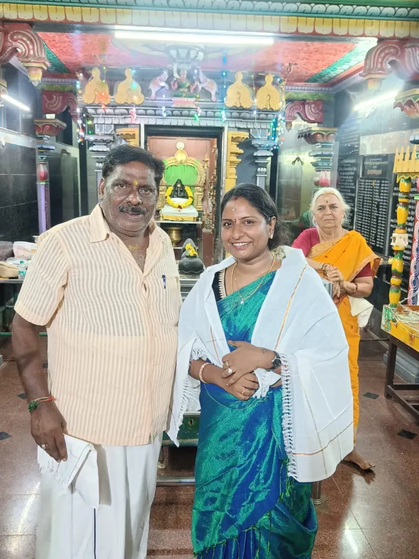 Woman honored with shawl at cultural function