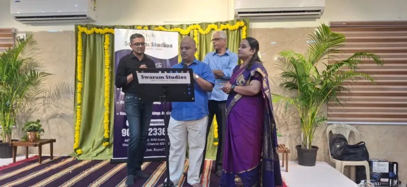 Speech at Swaram Studios inauguration ceremony