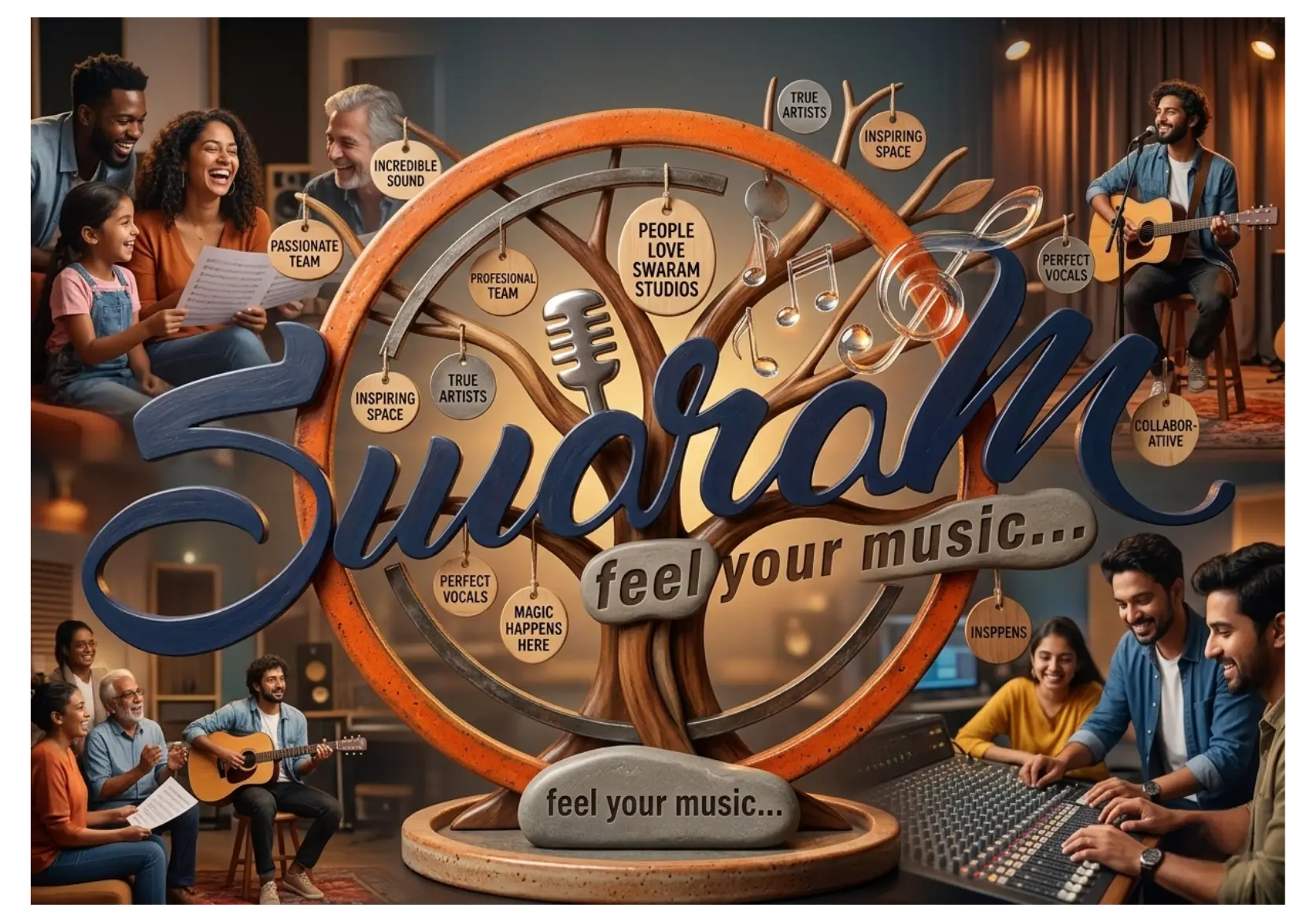 Swaram Studios music production and live band concept