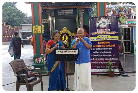 Swaram band temple performance Chennai