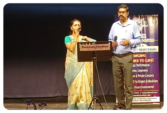 Female singer live stage Chennai